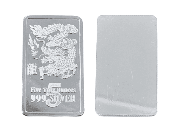炫麗龍雕銀條5盎司精裝版（.999）