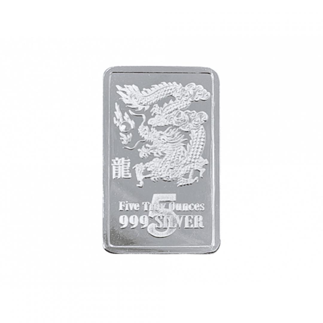 炫麗龍雕銀條5盎司精裝版（.999）