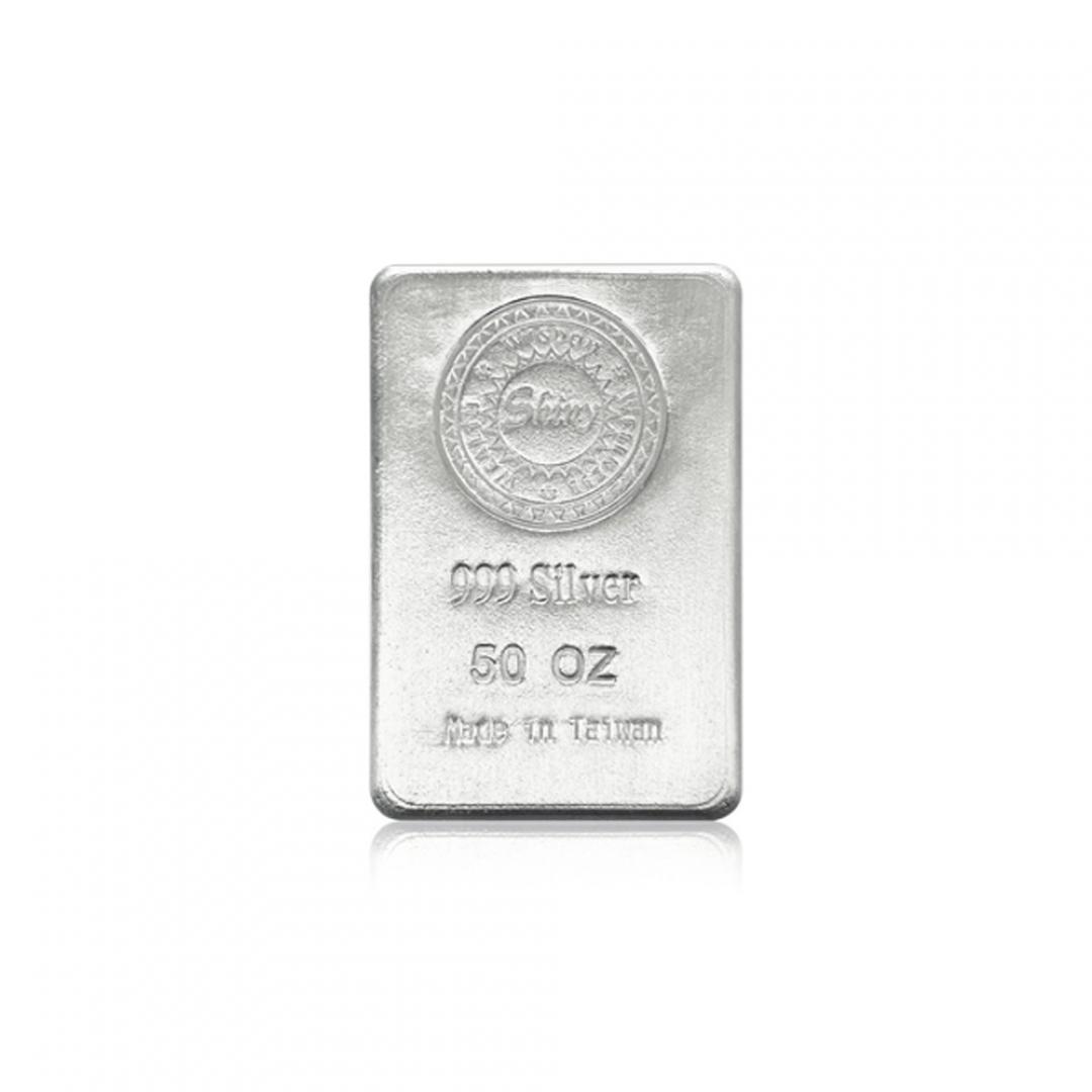炫麗銀磚50盎司平裝版(.999)