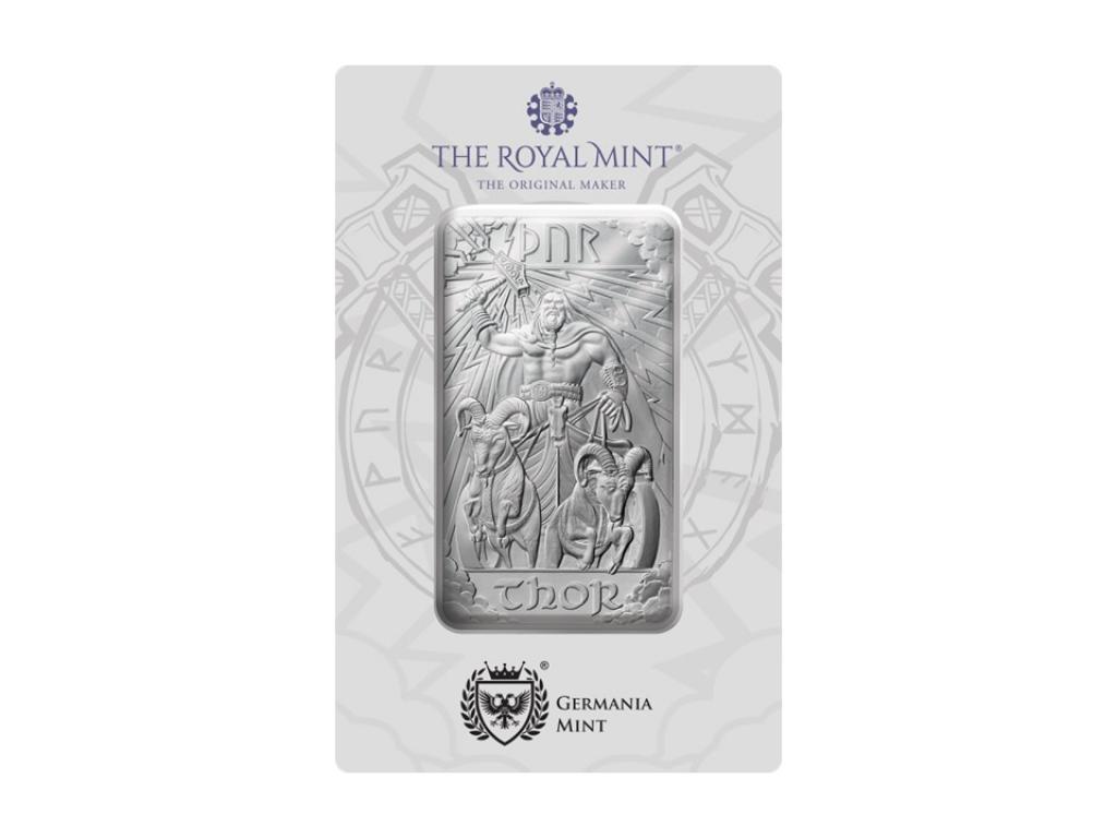 英國皇家 x 日耳曼造幣廠 北歐眾神－索爾銀條10盎司
