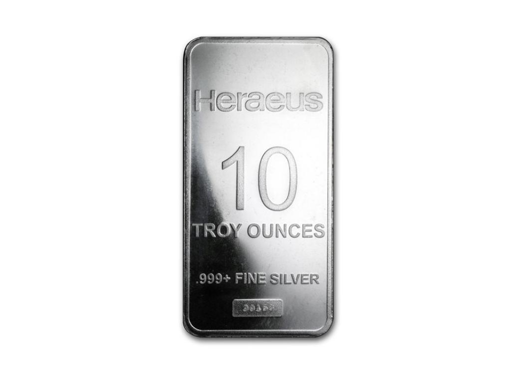 Heraeus賀利氏壓鑄銀條10盎司