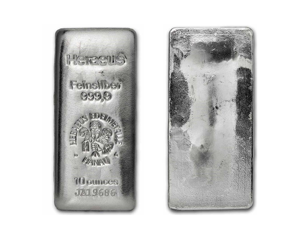 Heraeus賀利氏銀條10盎司