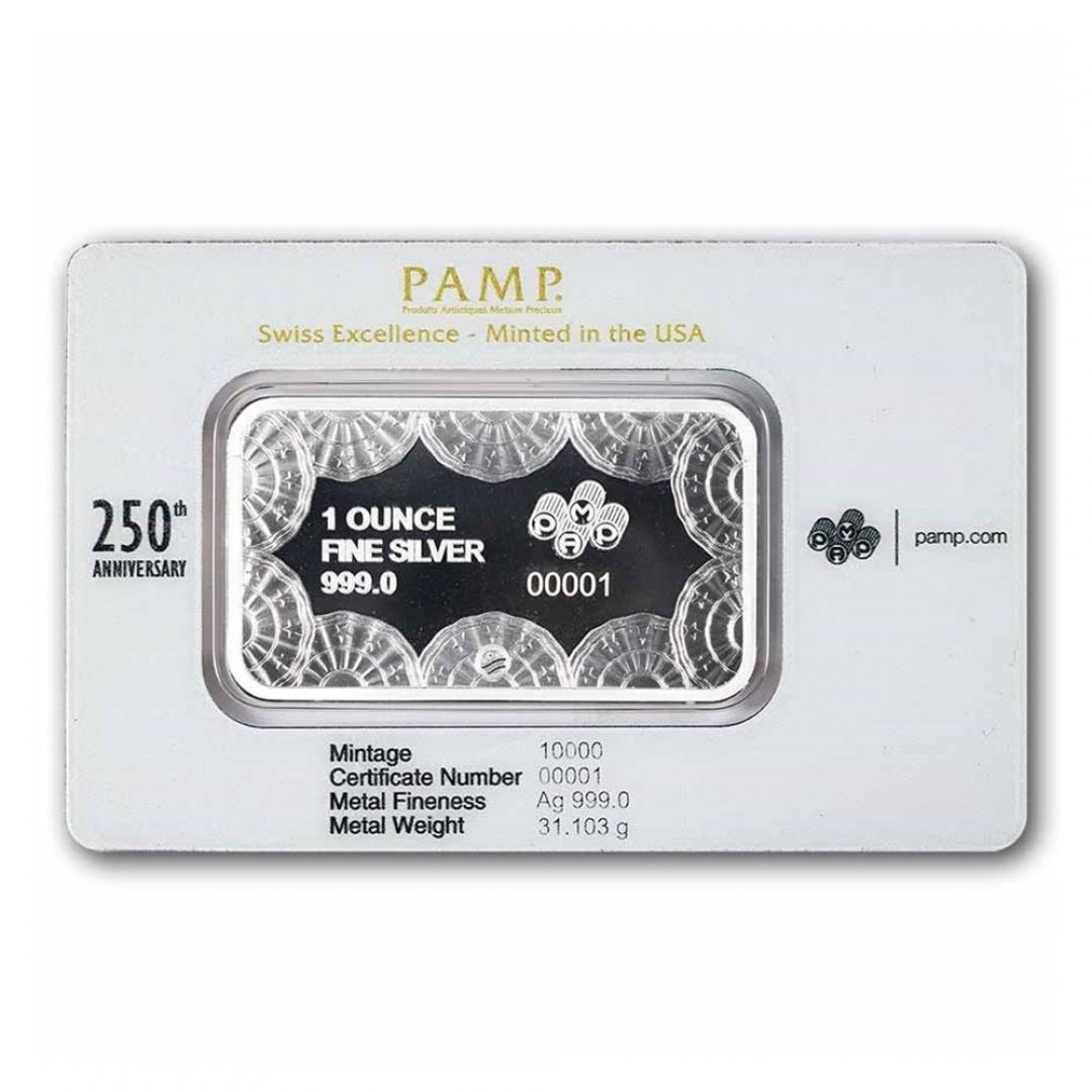 PAMP美國250週年紀念銀條1盎司