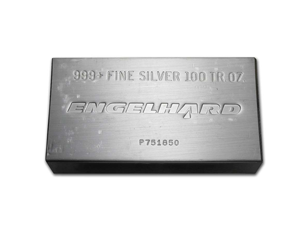 美國EngelHard銀磚100盎司