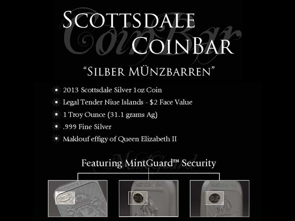Scottsdale Coinbar 銀條1盎司