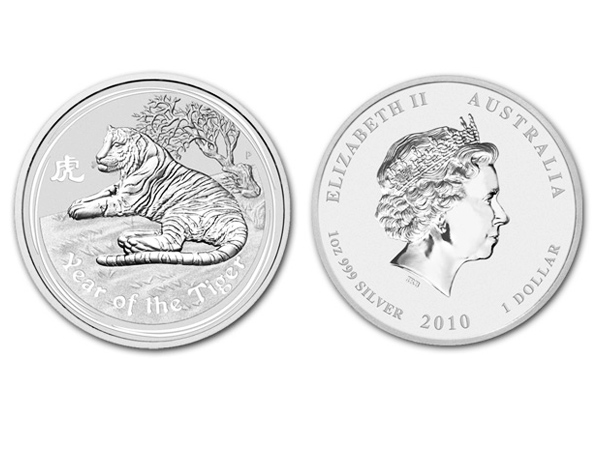 2010澳洲生肖虎年銀幣1盎司（系列II）