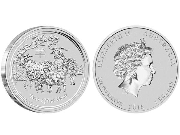 2015澳洲生肖羊年銀幣1盎司(系列II)