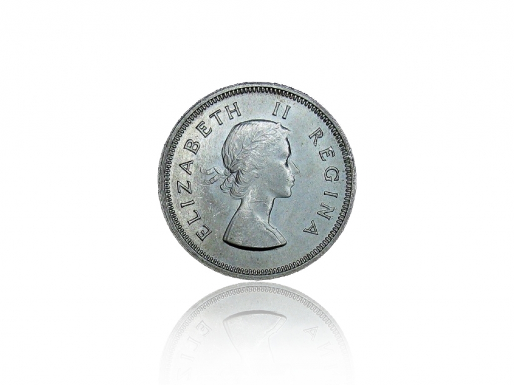 1955南非2先令銀幣