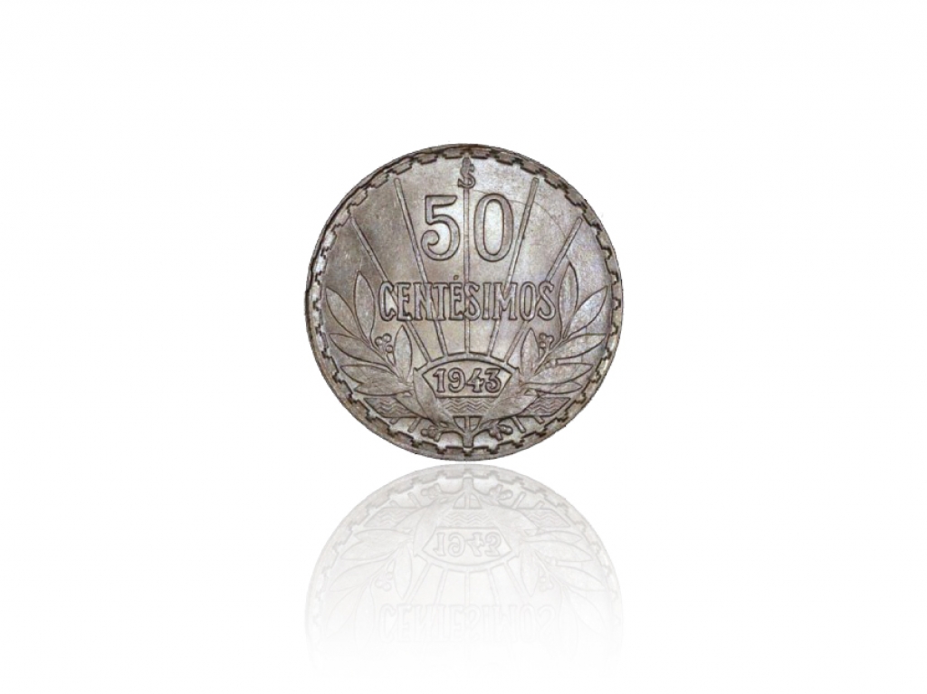 1943烏拉圭50分幣