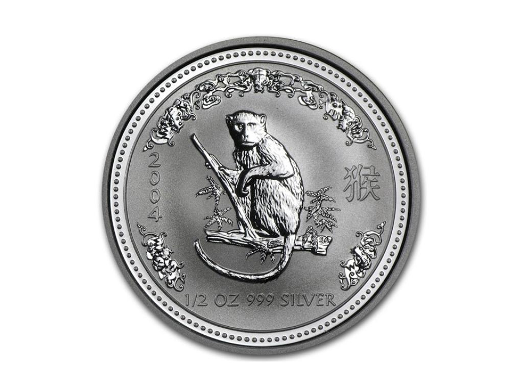 2004澳洲生肖猴年銀幣0.5盎司（系列I）