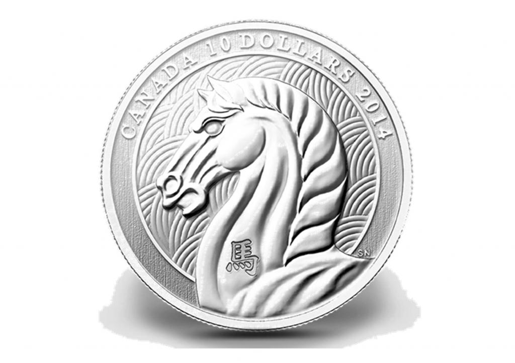 2014加拿大生肖馬銀幣0.5盎司