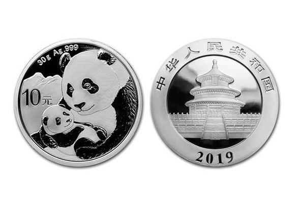 2019中國熊貓銀幣30克