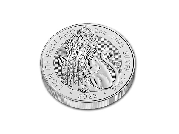 2022英都鐸獸英格蘭獅銀幣2盎司