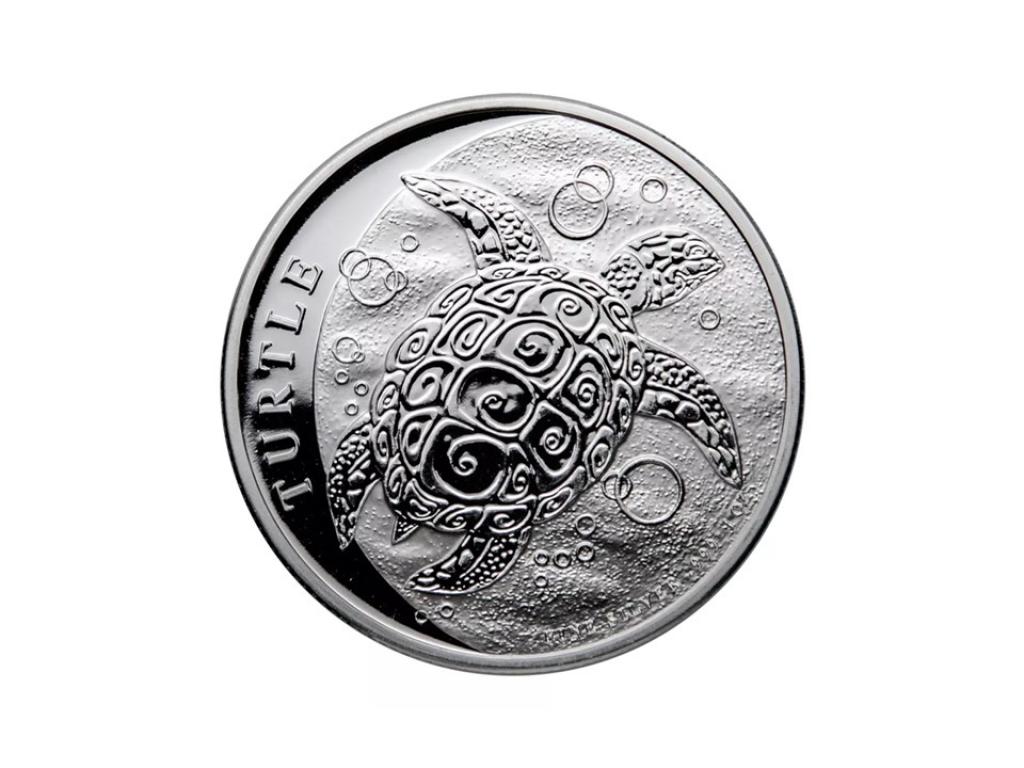 2021紐西蘭玳瑁海龜銀幣1盎司