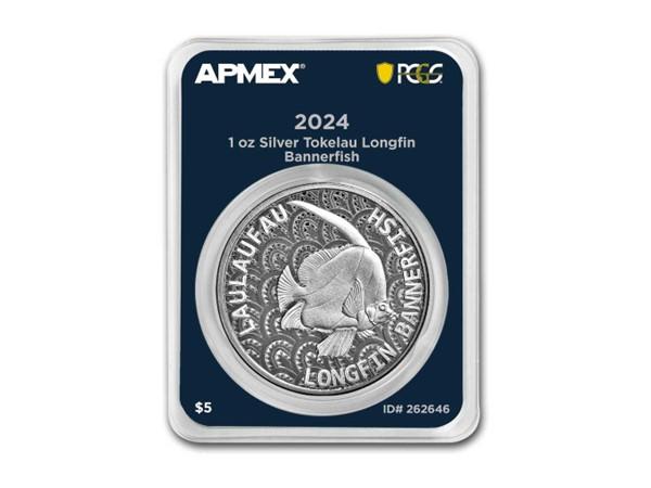 2024托克勞馬夫魚銀幣1盎司(首鑄封卡)