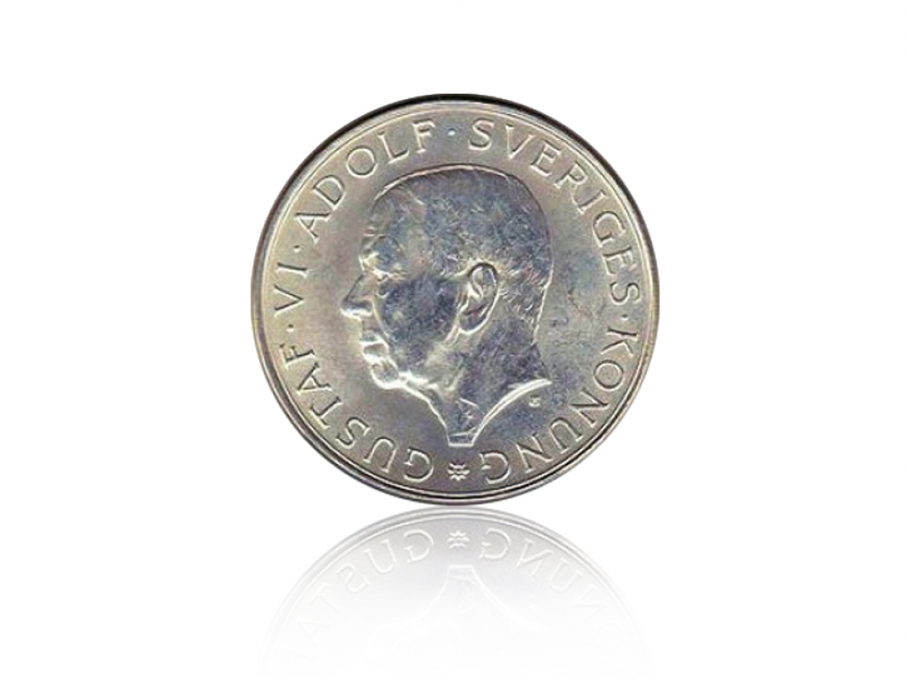 1972瑞典10克朗古斯塔夫六世阿道夫誕辰90週年銀幣