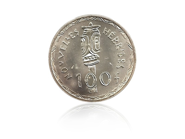 1966年新赫布底群島銀幣100法郎