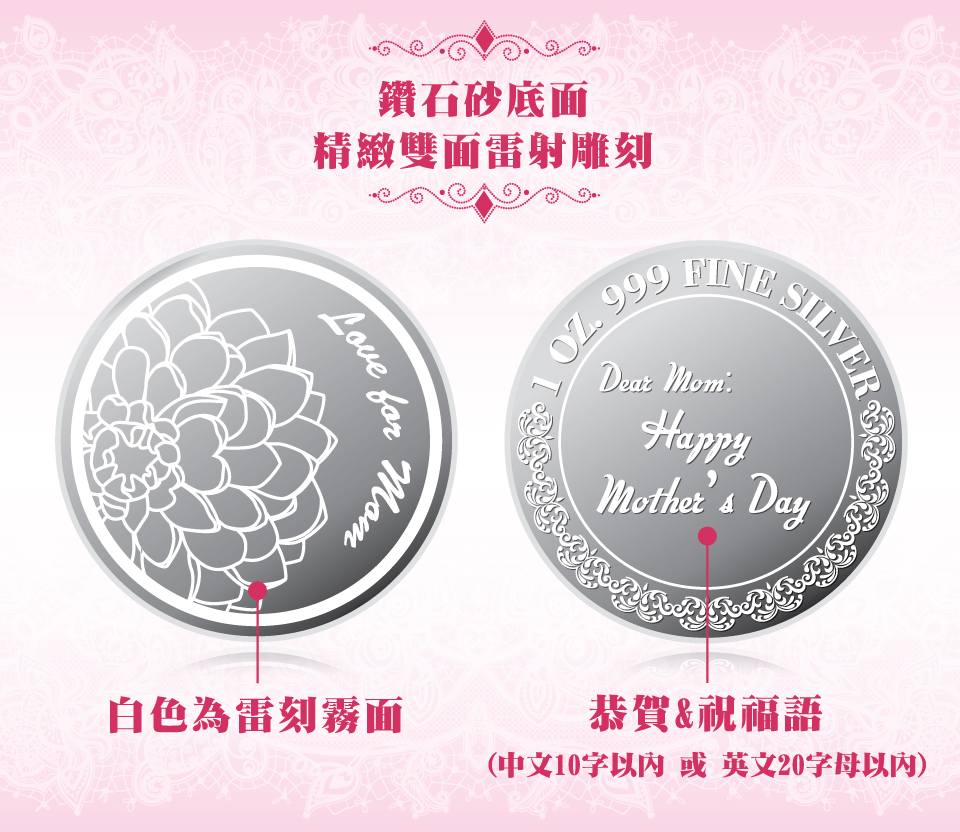 母親節感恩銀幣1盎司（讚頌母愛）