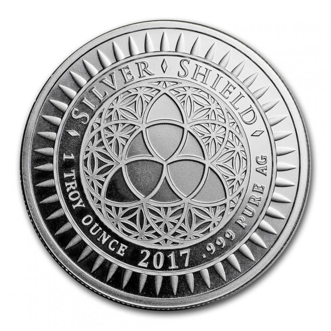 2017Silver Shield債務與死亡銀章1盎司
