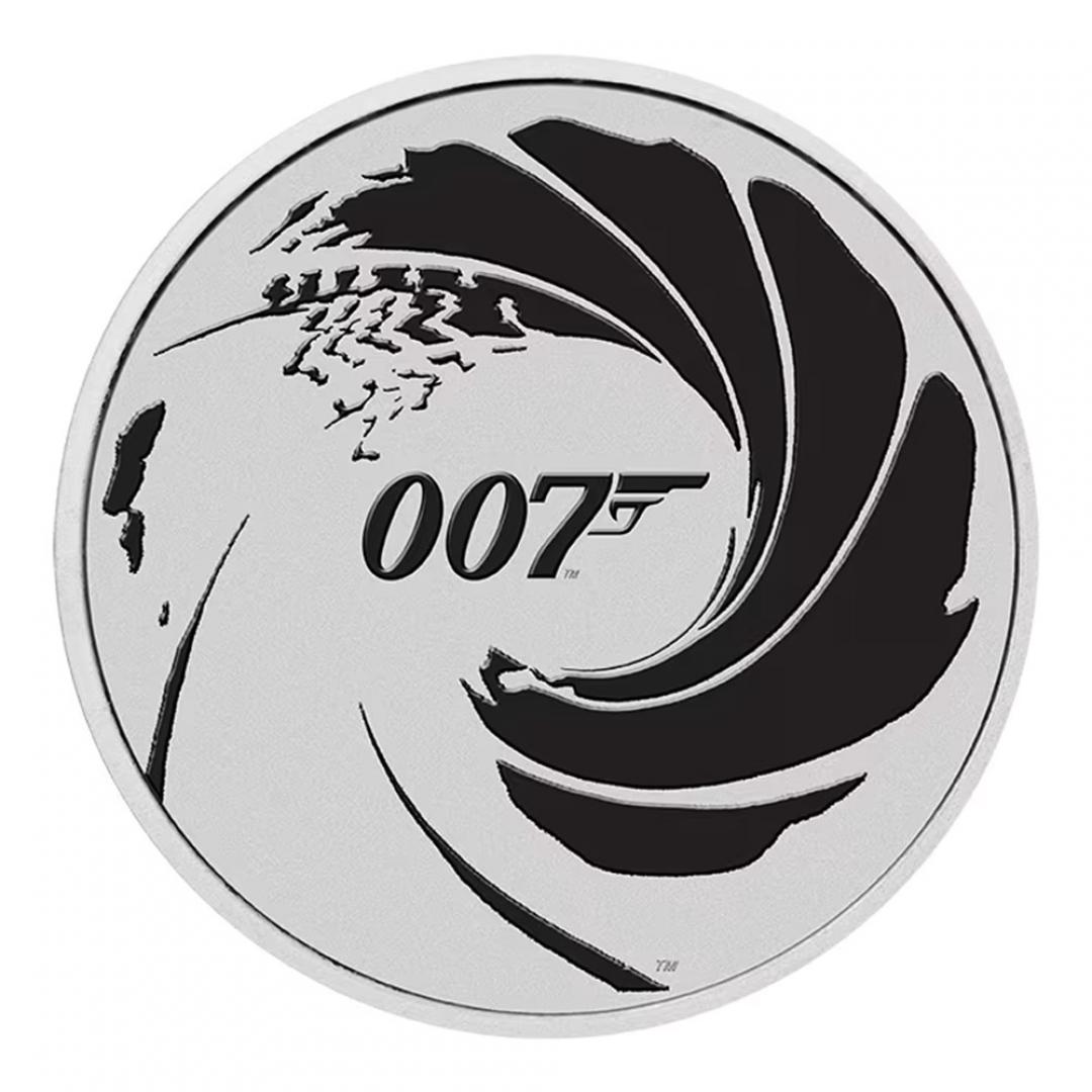 2022詹姆士龐德007黑色銀幣1盎司