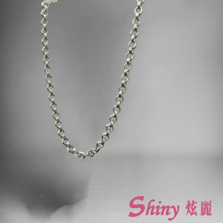 S925項鍊雙圈銀鏈 60cm