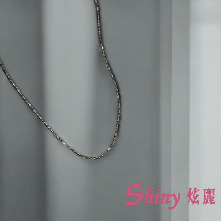S925項鍊細珠銀鏈 45cm