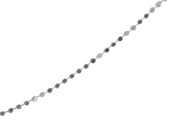 圓平珠造型純銀項鍊(45cm)