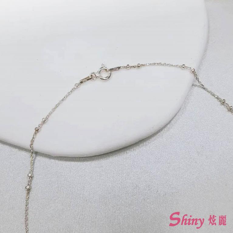 925純銀珠珠+跳舞鍊 40cm