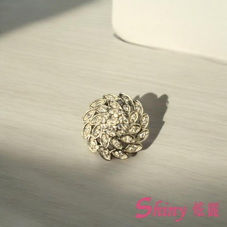S925旋花銀墜
