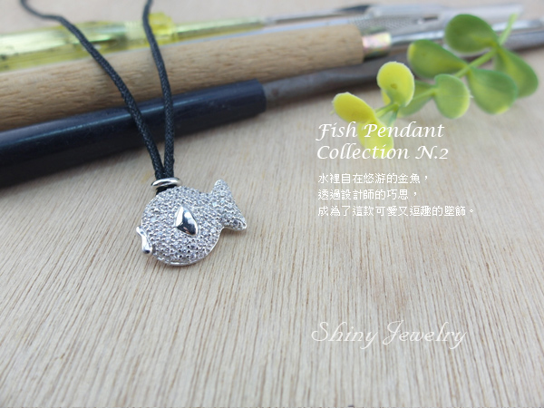 項鍊嘟嘴金魚皮繩鍊