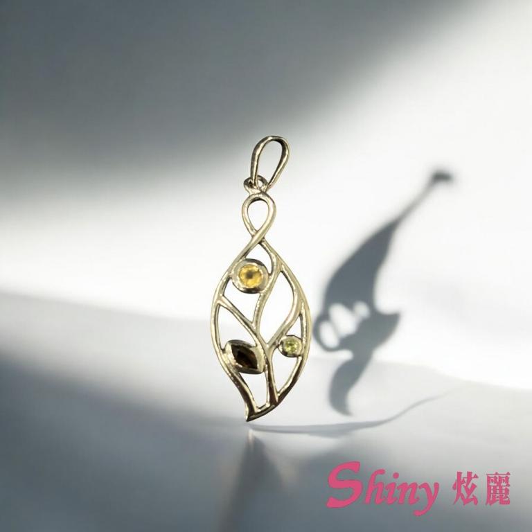 彩石葉墜子