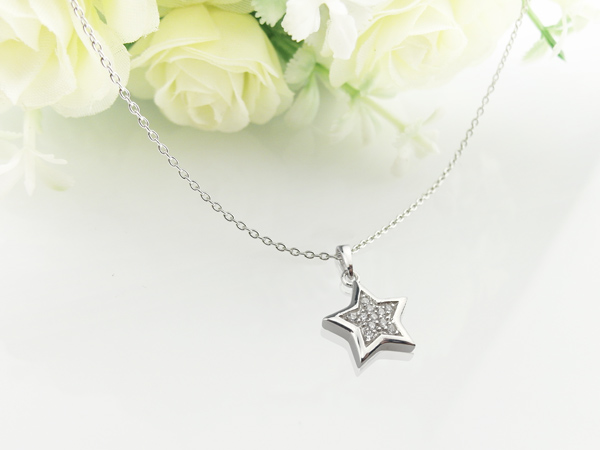 晶淬星星NO1   純銀項鍊