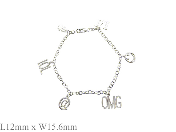 925純銀微笑手鍊 19cm