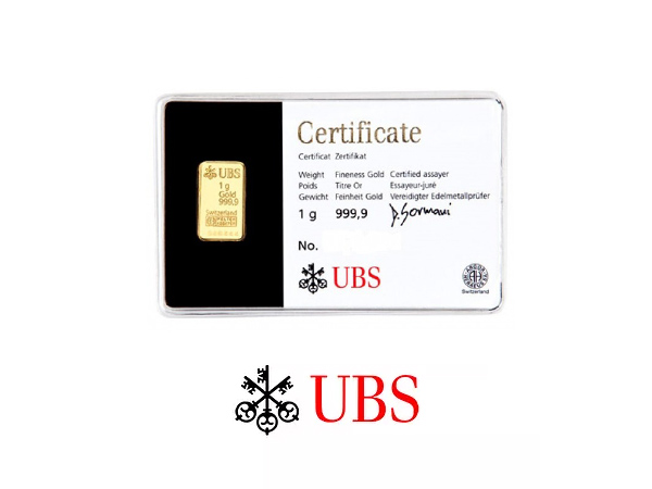 UBS瑞士金條1克幻彩版