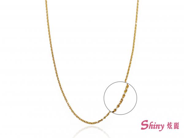 14K金雙色跳舞項鍊 0.66錢 40CM