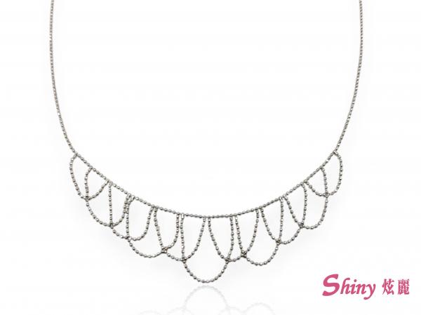 14K白K金經典小公主套鍊 0.65錢 40CM