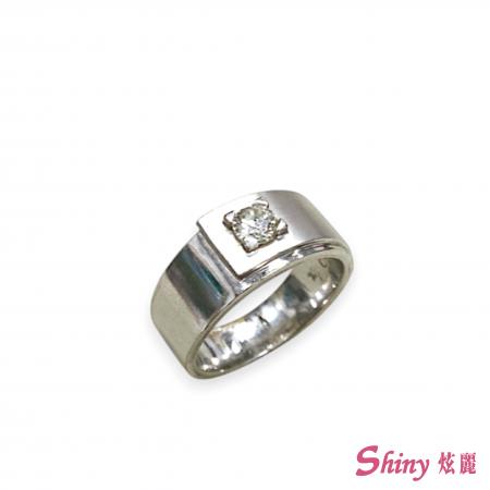 9K白30分鑽戒台 1.90錢 #12.5