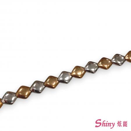 12K菱形手鍊 3.31錢 15CM