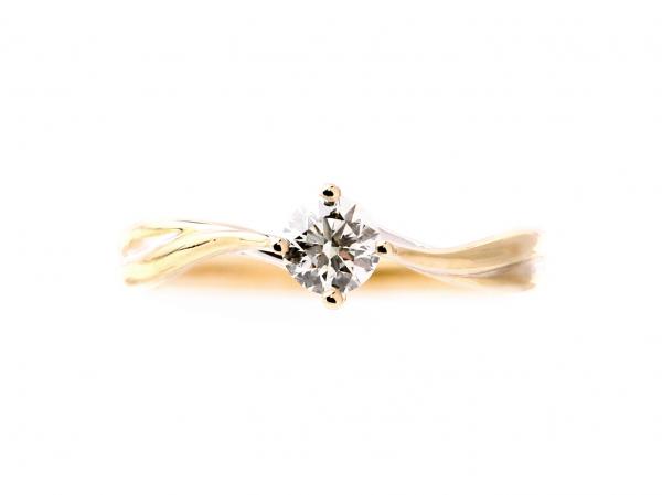 優雅四爪  0.3ct  KY  戒圍#9.5