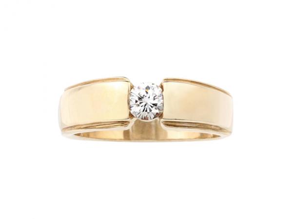 18K金經典單鑽女鑽戒 0.25ct/1p  #9.5