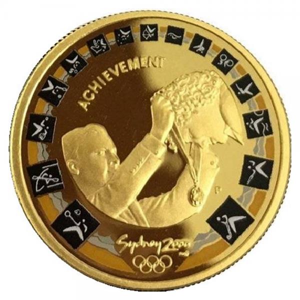 2000澳洲雪梨奧運精鑄金幣10克(頒獎典禮)