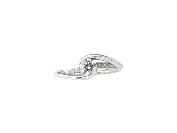14K白鑽戒 0.30ct/1p 0.06ct/6p