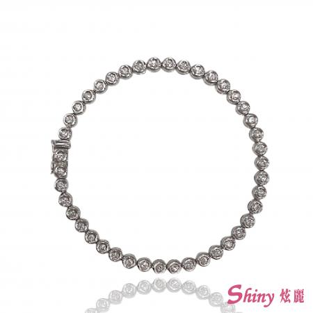 18K金鑽石手鍊