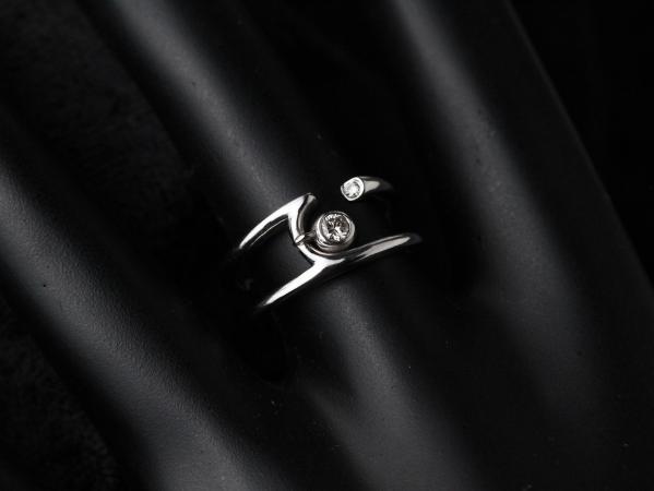 18K金女鑽戒 0.08ct/2p