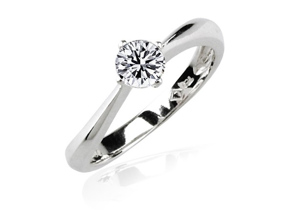 18K白鑽戒(女) 0.30ct/1p