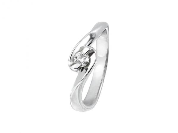 奇蹟-十分鑽戒 K白鑽戒(女) 0.1ct