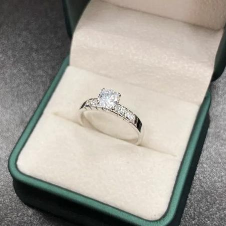 925純銀經典戒指-雪境之心