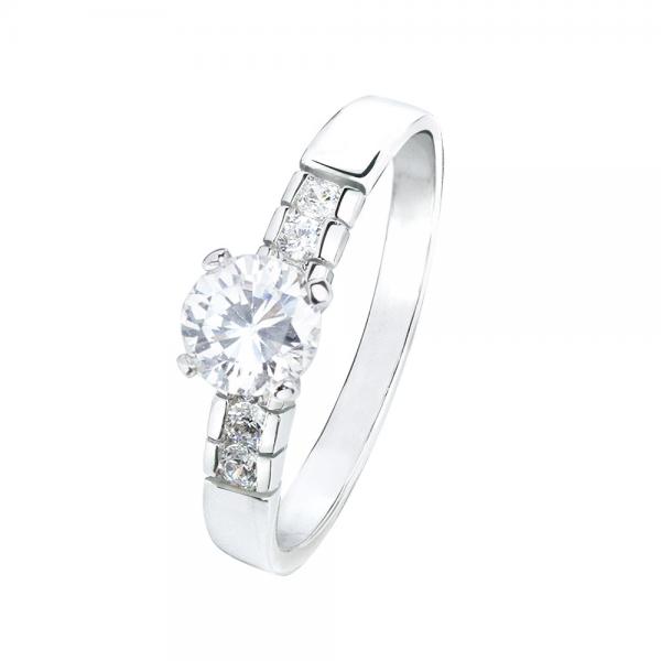 925純銀經典戒指-雪境之心