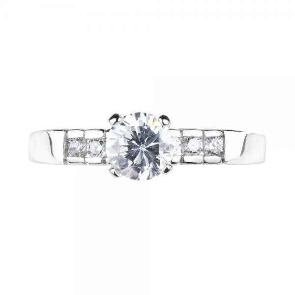 925純銀經典戒指-雪境之心