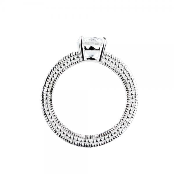 925純銀經典女戒-眾星之冠